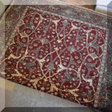 R105. Circa 1866 rug. 5'5” x 8'6” 